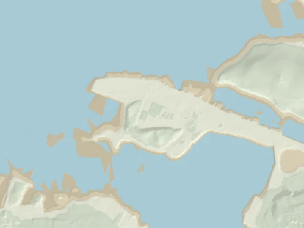 Map of the Point and Roman Island from the 2011 LiDAR survey